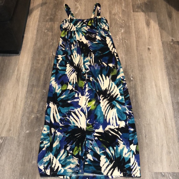 Tropical Long Dress Sz. 6 - Picture 3 of 15